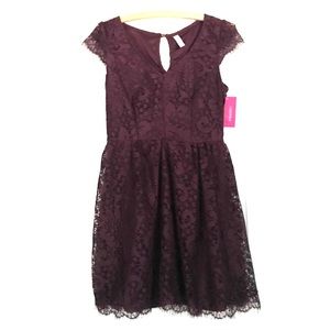 NWT Xhiliration Purple Plum Lace Dress